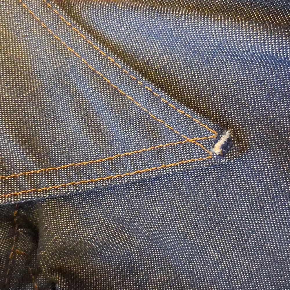 Vintage 1970'S Levi's Orange Tab Denim Field Jacket Sz M - Picture 10 of 10